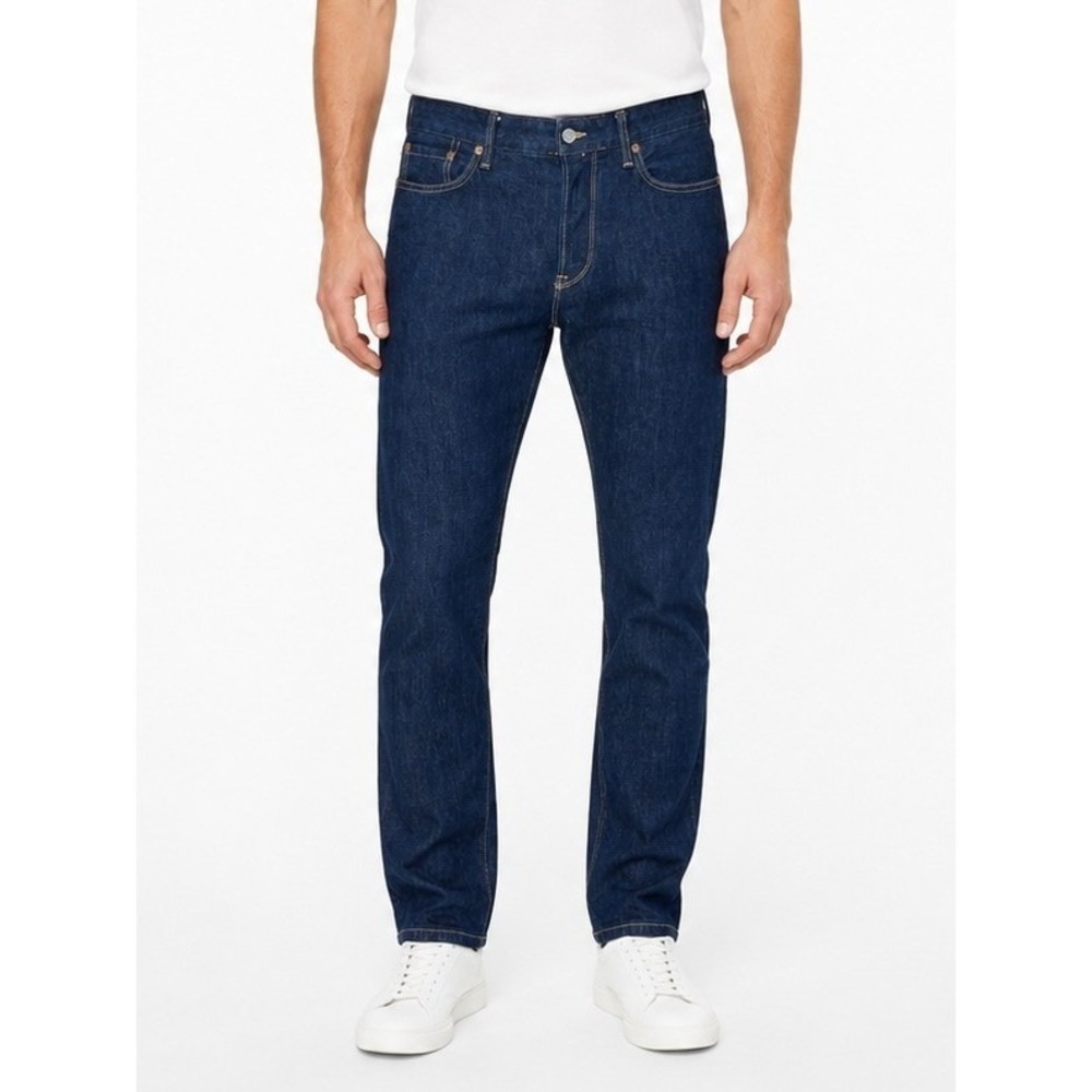 Buck Mason Jeans Mens 34 x 34 Dark Indigo Maverick Slim 14oz Double Dipped 12101